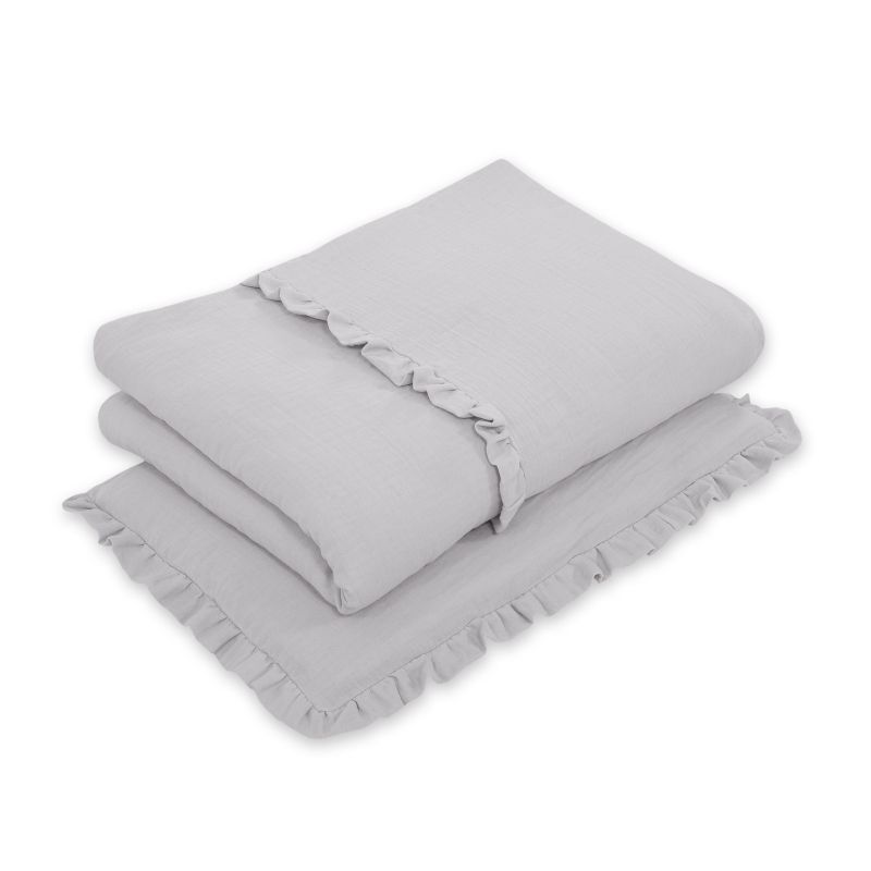 Juego de Cuna Muselina 2-piezas My Sweet Baby - Gris