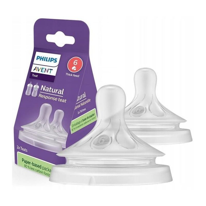 Tetina Natural Philips Avent para Alimentos Espesos 2 Piezas