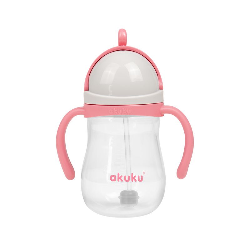 Biberón con Pajita Akuku Rosa - Ideal para Bebés