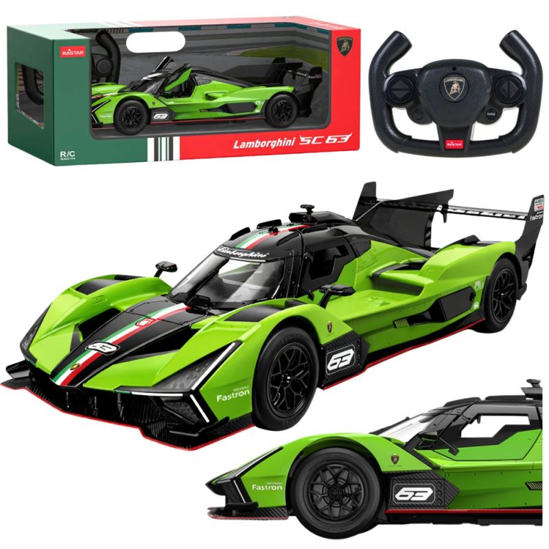 Coche de Carreras RC Lamborghini SC63 Verde 1:14