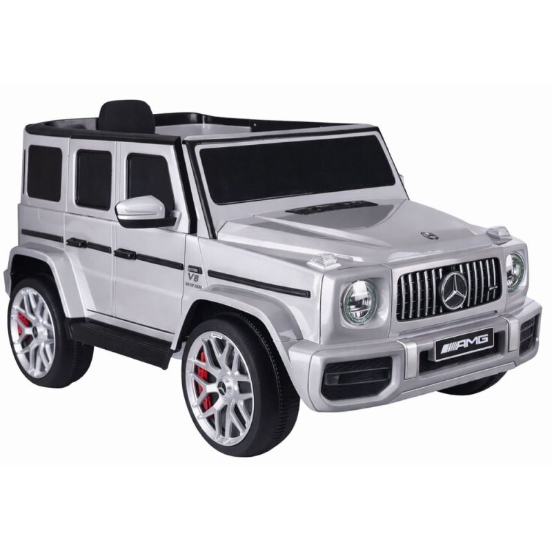 Coche Eléctrico para Bebé Lean Cars Mercedes G63 Plata