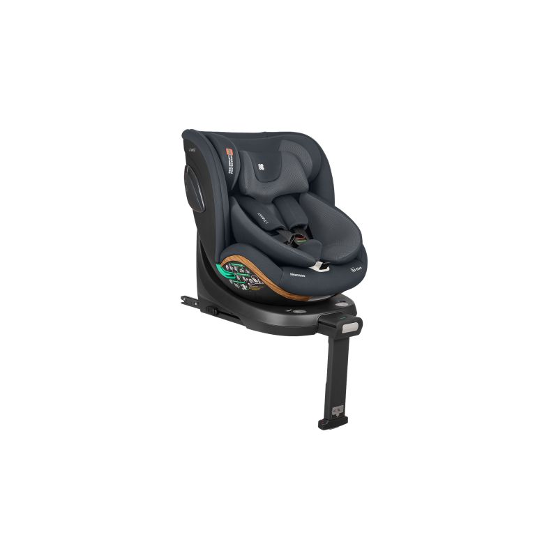 Silla de Coche i-Size Giratoria Kikkaboo 40-150 cm Gris