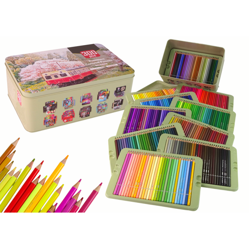 Set de Artista Pequeño con 300 Lápices de Color en Organizador