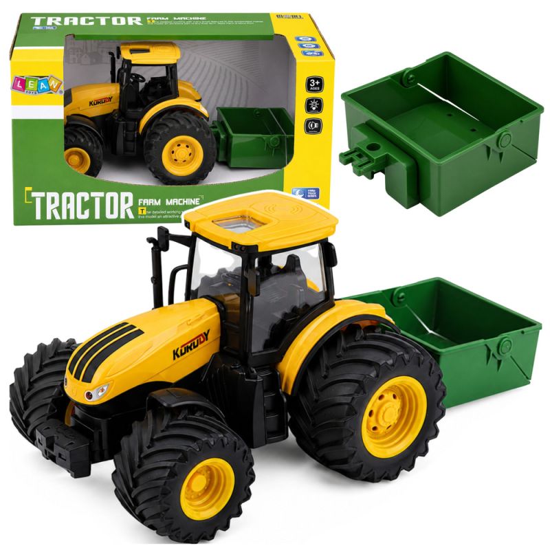 Tractor Agrícola Infantil con Esparcidor y Luces 1:24