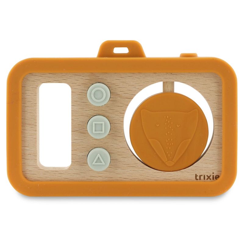 Cámara de silicona y madera para bebés Trixie - Mr. Fox