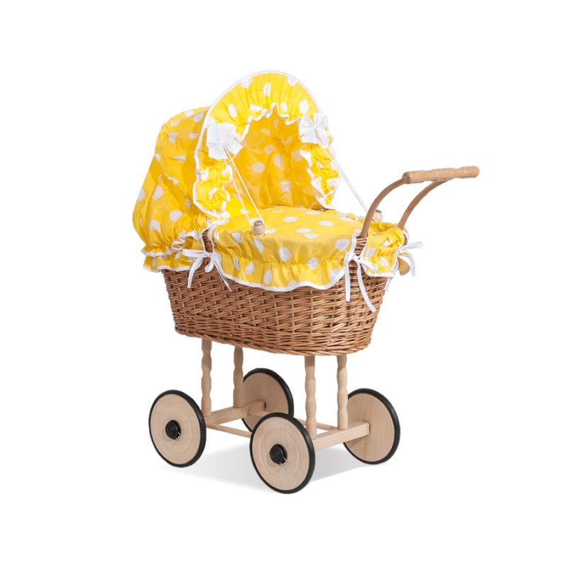 Carrito de Muñecas My Sweet Baby con Ropa de Cama Amarilla