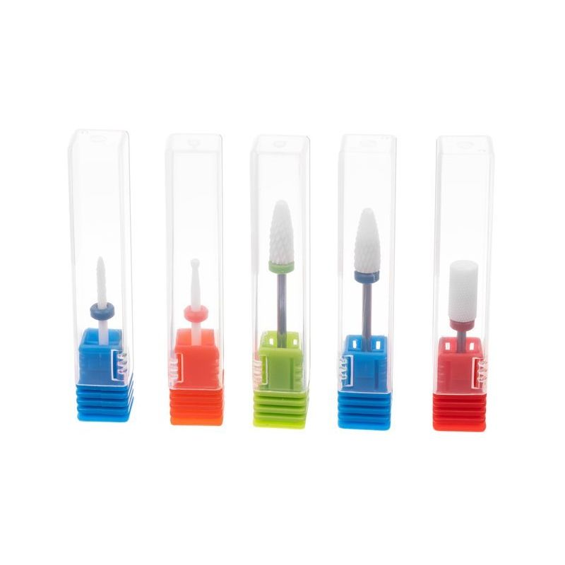 Juego de 5 brocas de cerámica para uñas. Para manicura y pedicura - imagen 2