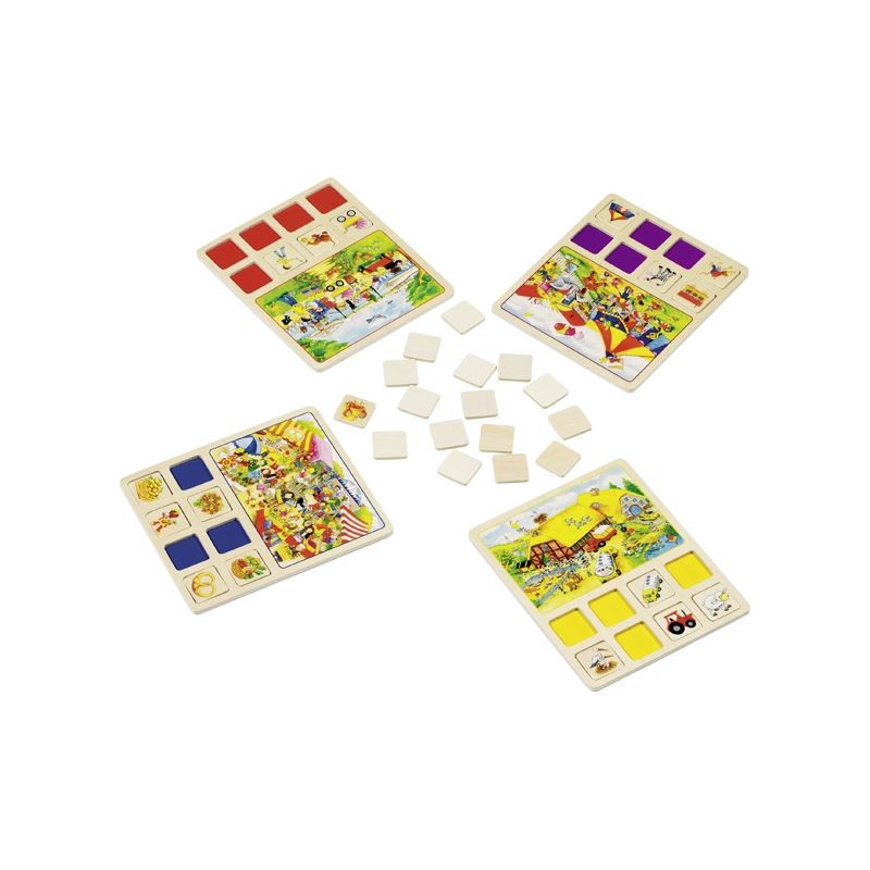 Juego de imágenes granja, circo...
