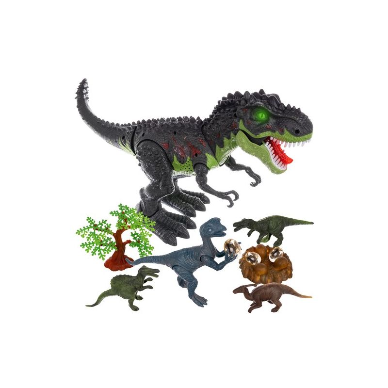 Kit dinosaurio interactivo T-Rex + Ranura , con efectos de Luz y Sonido - imagen 4