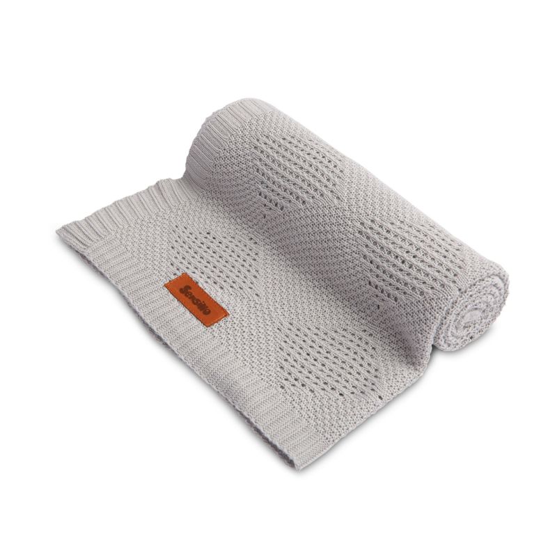 Manta de Bambú De 80 x 100 cm en varios Colores. Ideal Moisés o Minicuna-Gris
