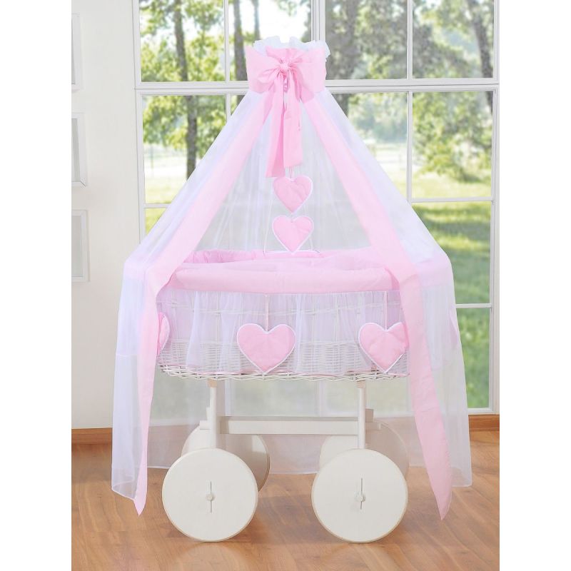 Moisés Deluxe Amelie de Mimbre Blanco con Dosel
