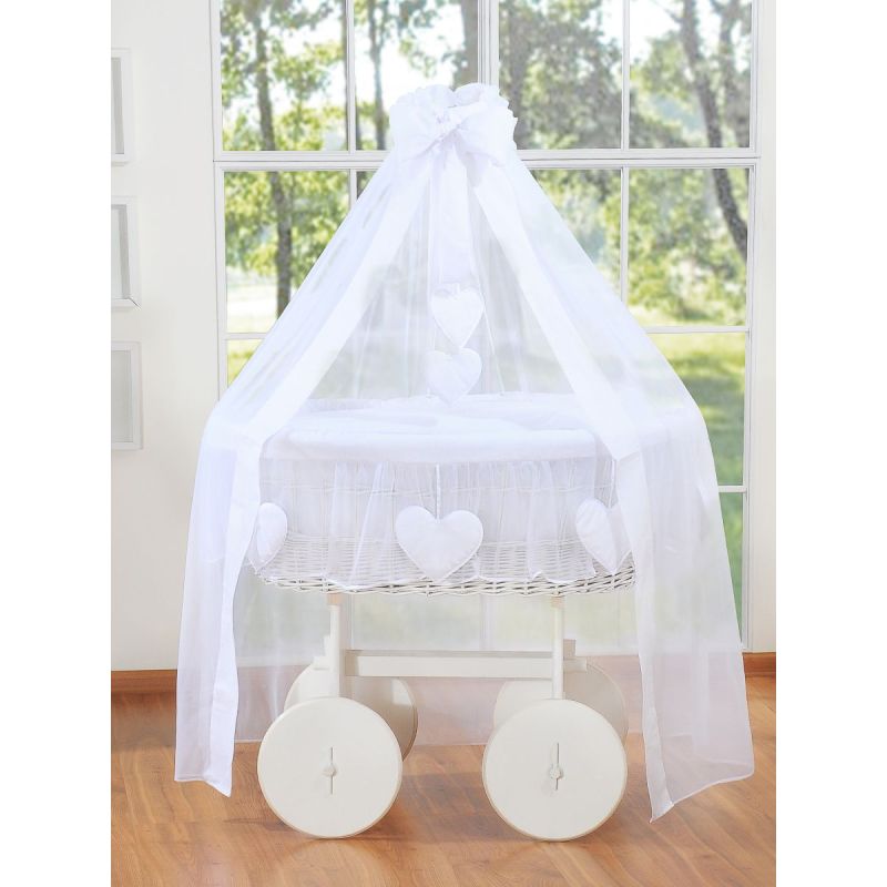 Moisés Deluxe Amelie de Mimbre Blanco con Dosel