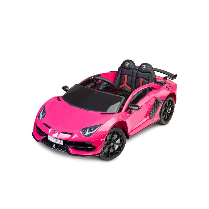 Vehículo eléctrico para niños Lamborghini Aventador en color Rosa - imagen 2