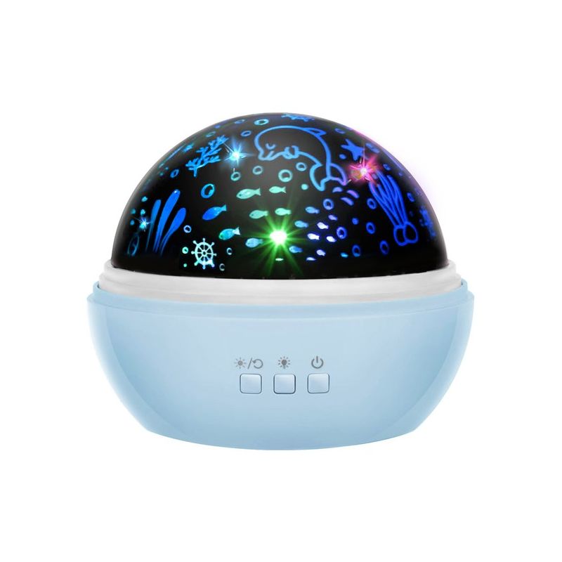 Lámpara de noche con proyector Azul