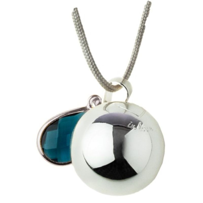 Llamador cristal azul
