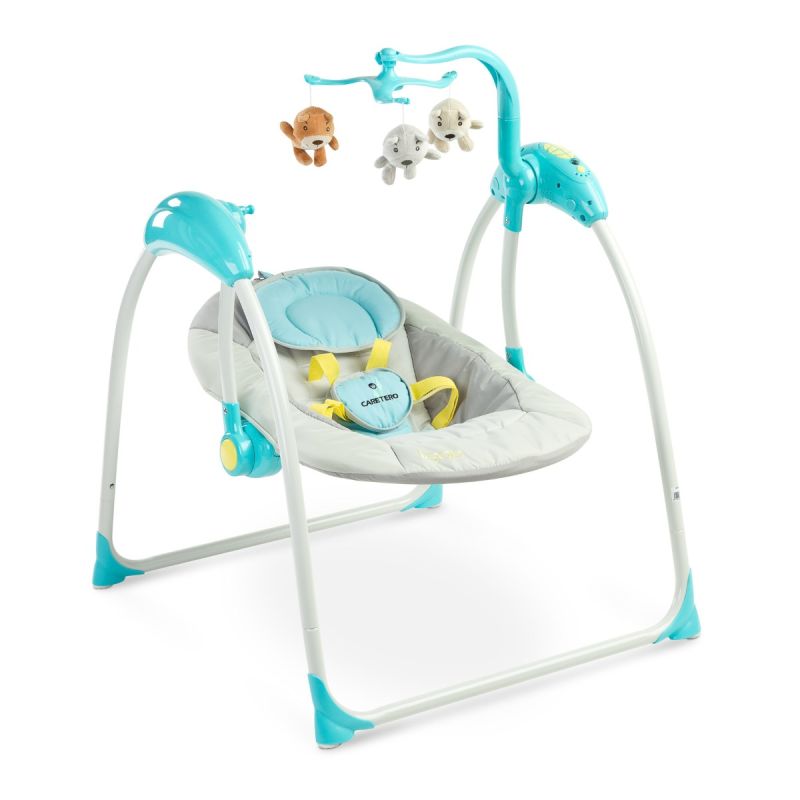 Columpio eléctrico LOOP con control de voz y mando a distancia color Azul , Caretero