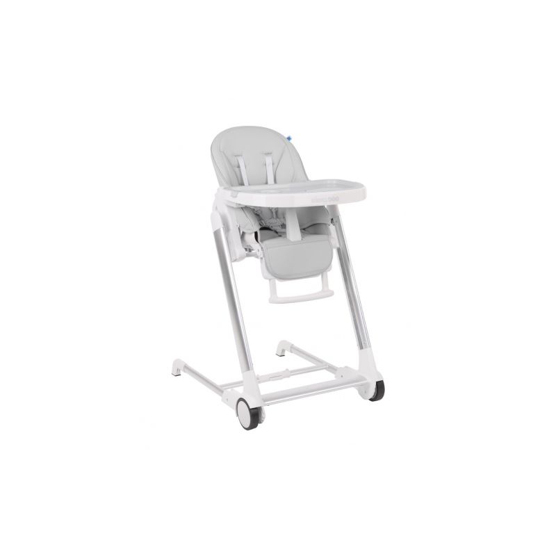 Trona Maple en color gris con 11 ajustes de altura, ideal para bebés y niños en crecimiento.
