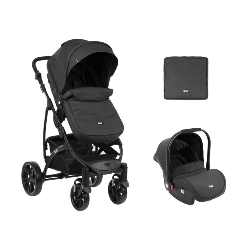 Silla de Paseo convertible en Capazo Nala Black Kikkaboo