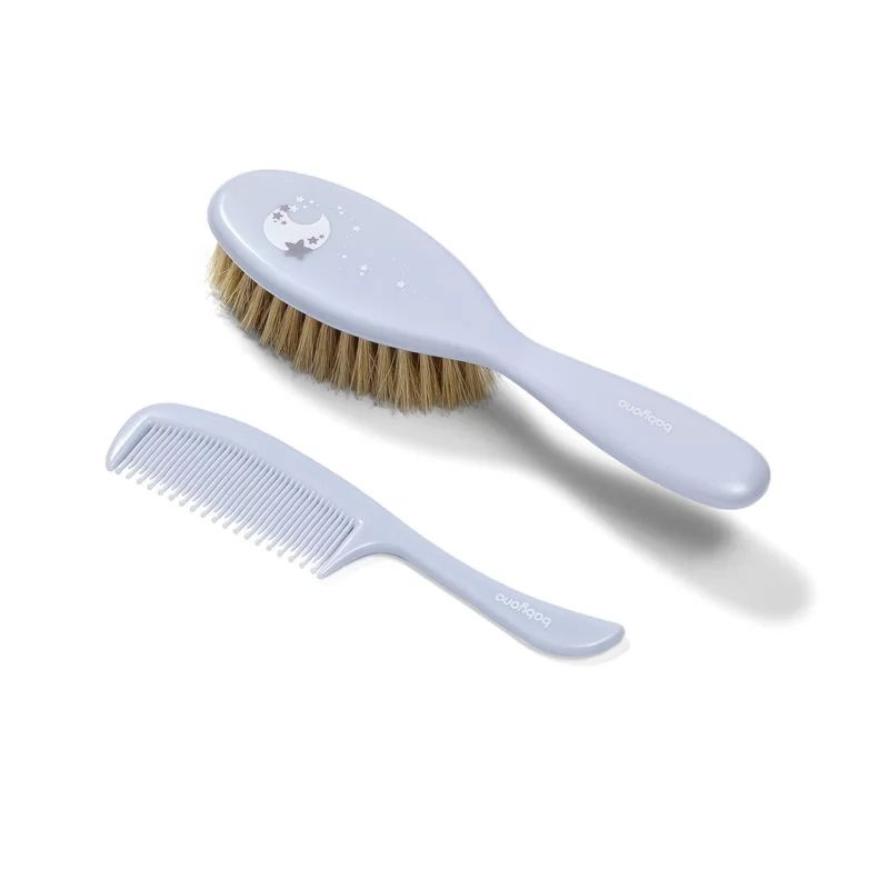 Cepillo y Peine BabyOno con Cerdas Naturales Suaves - Cuidado Delicado para el Bebé-Lila - imagen 2