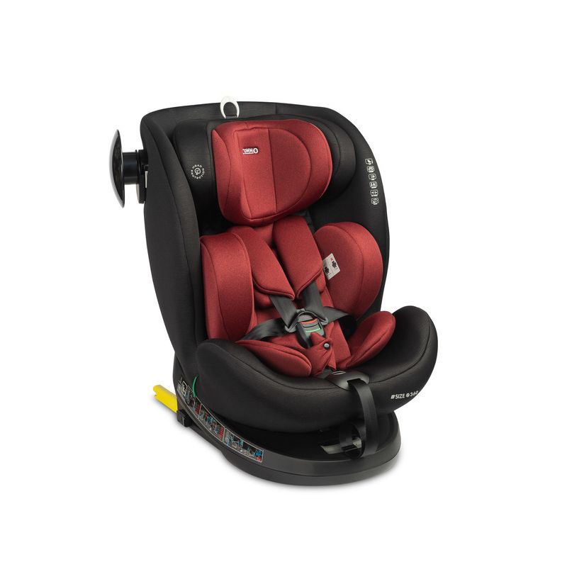 Silla de Coche Caretero COMMO i-Size (40-150 cm) - Seguridad y Confort Rotativo-Rojo - imagen 2
