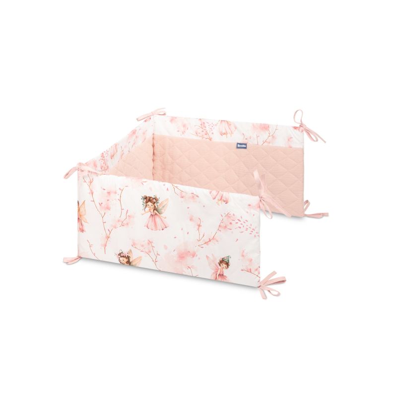 Protector de Cuna Rosa con Hadas