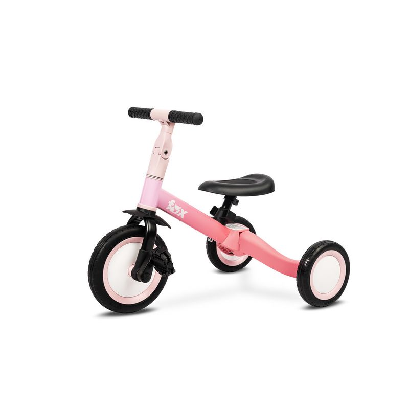 Bicicleta Infantil 4 en 1 FOX – Correpasillos, Bicicleta de Equilibrio y Pedales Ajustables-Rosa