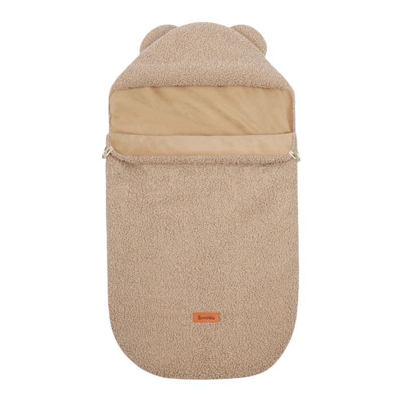 Saco de Dormir 3 en 1 – Carrito, Capazo y Silla de Coche - Puro Borreguito-Camel - imagen 2