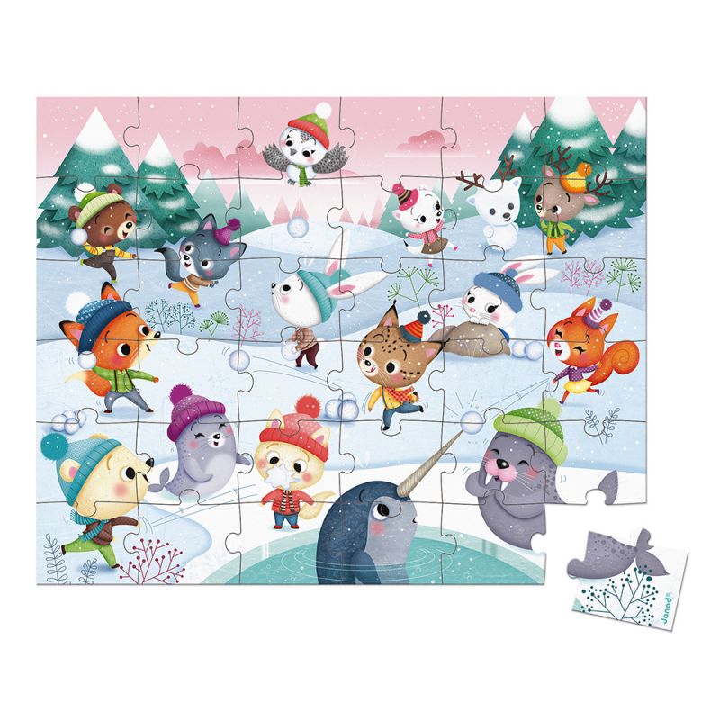 Puzle fiesta en la nieve , Janod
