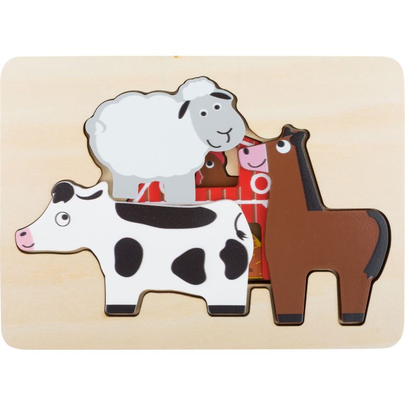 Puzzle a capas Animales de la Granja - 6 piezas - imagen 7