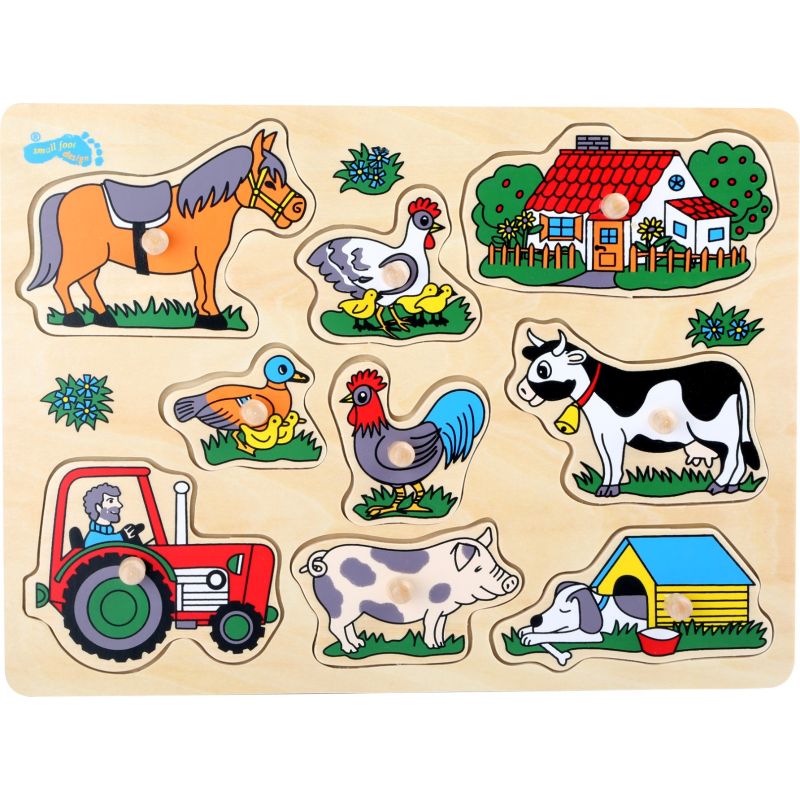 Puzzle de madera para Niños Agricultor 