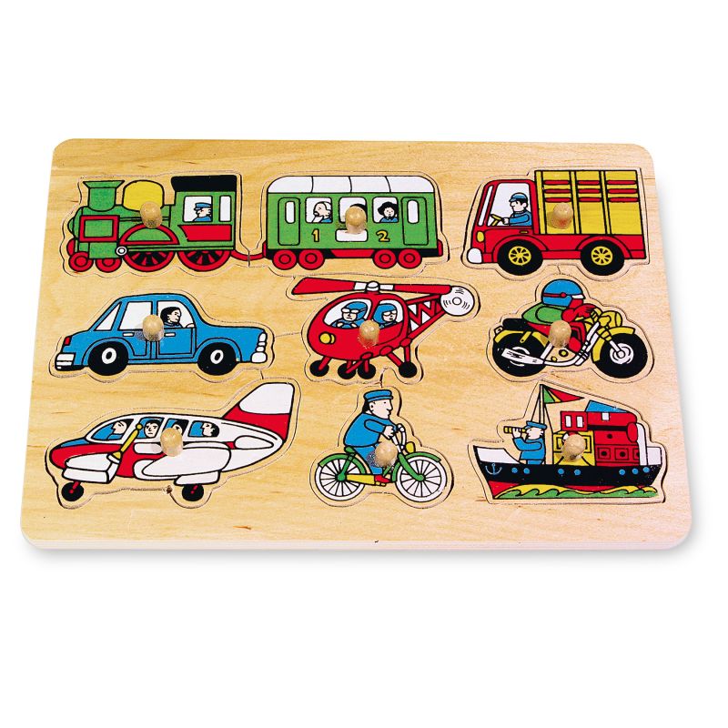 Puzzle de madera Tráfico - 9 piezas