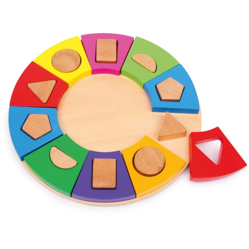 Puzzle de madera Encaje de formas Círculo - imagen 3