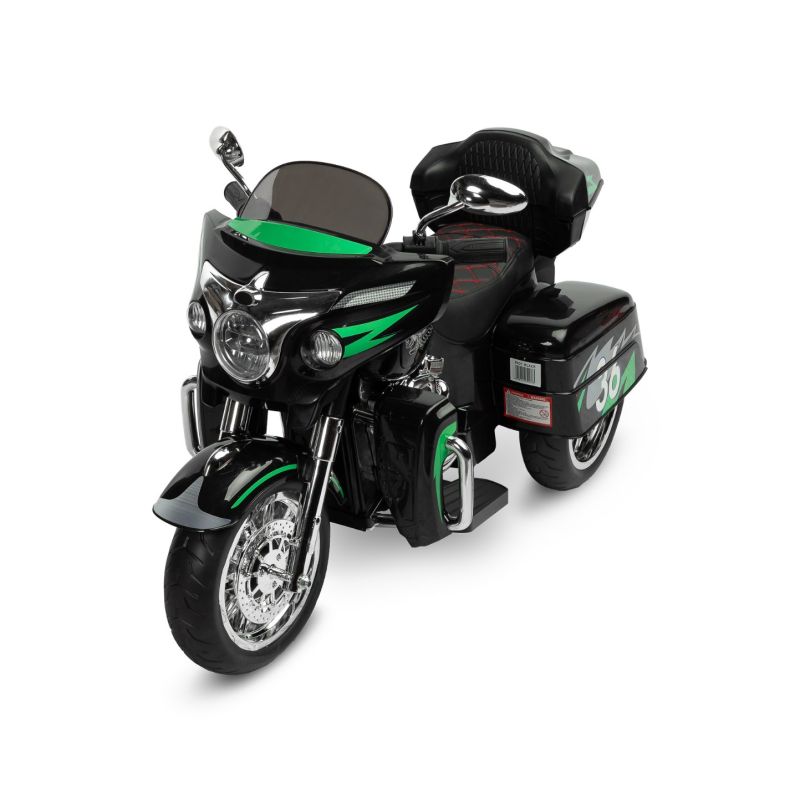 Moto eléctrica infantil de tres ruedas RIot en color Negro - imagen 2