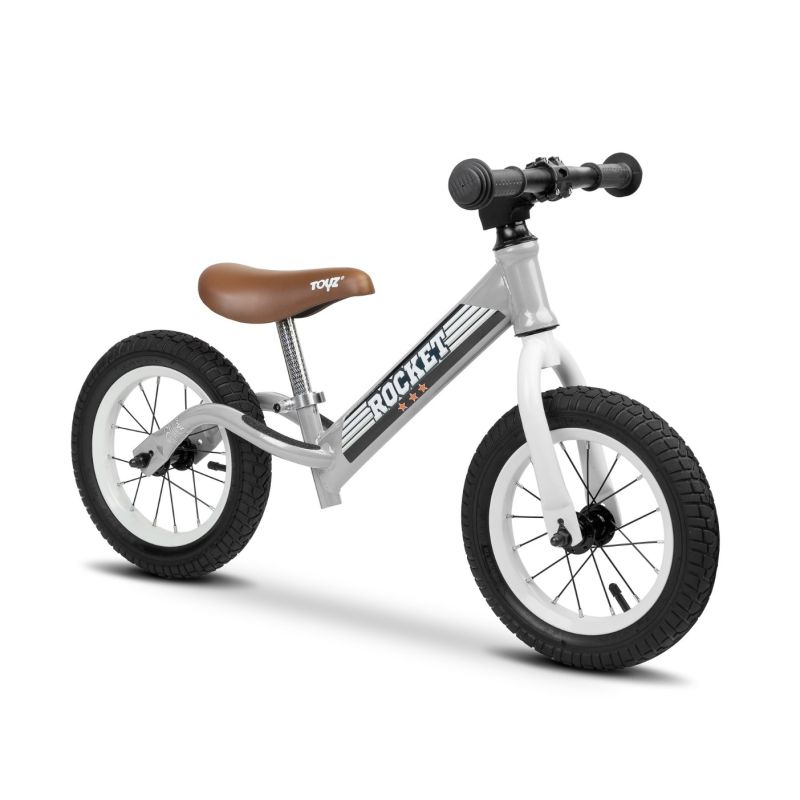  Bicicleta de Equilibrio Rocket Gris - Inspirada en Motos de Cross - imagen 4