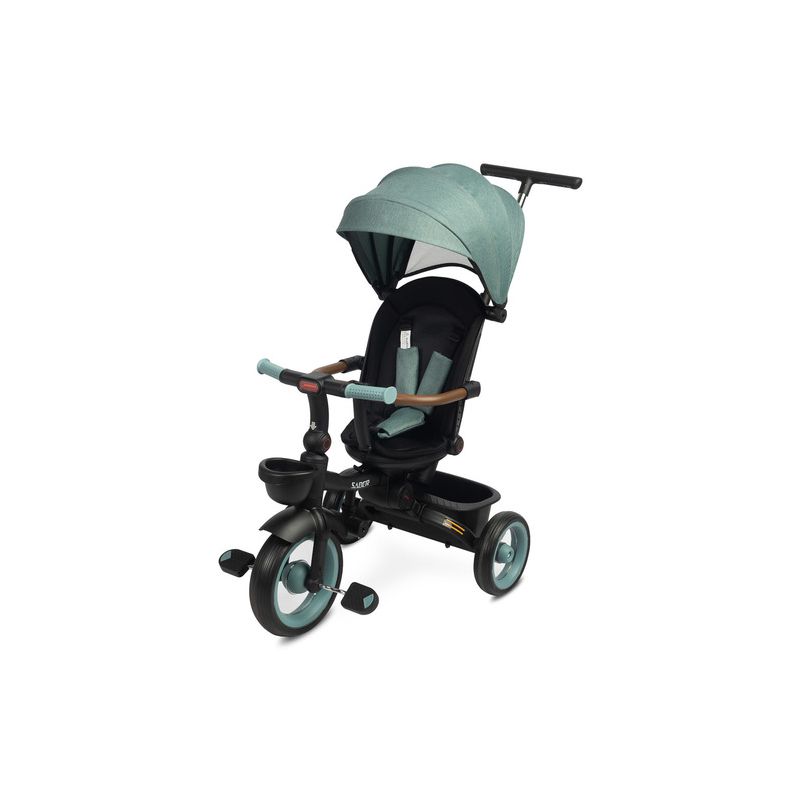 Triciclo evolutivo plegable para niños, colorido y fácil de transportar, ideal para el juego al aire libre.