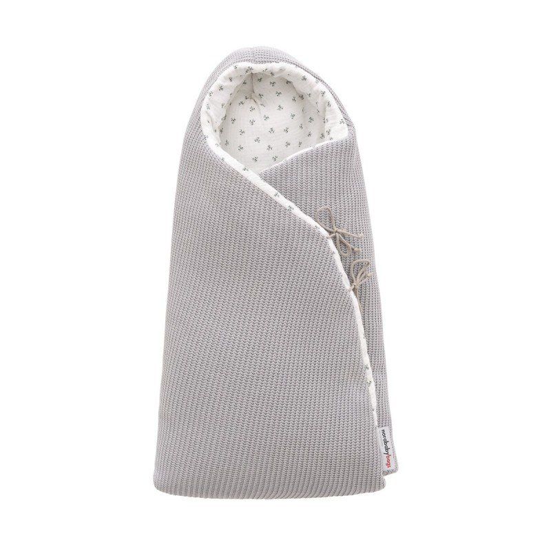 Saco Capazo Cruzado Reversible Sensitive Gris de Norababybags