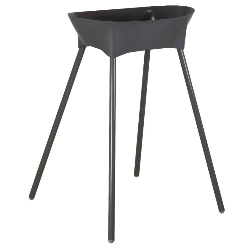 Soporte para bañeras Luma en gris oscuro, perfecto para el baño seguro de bebés