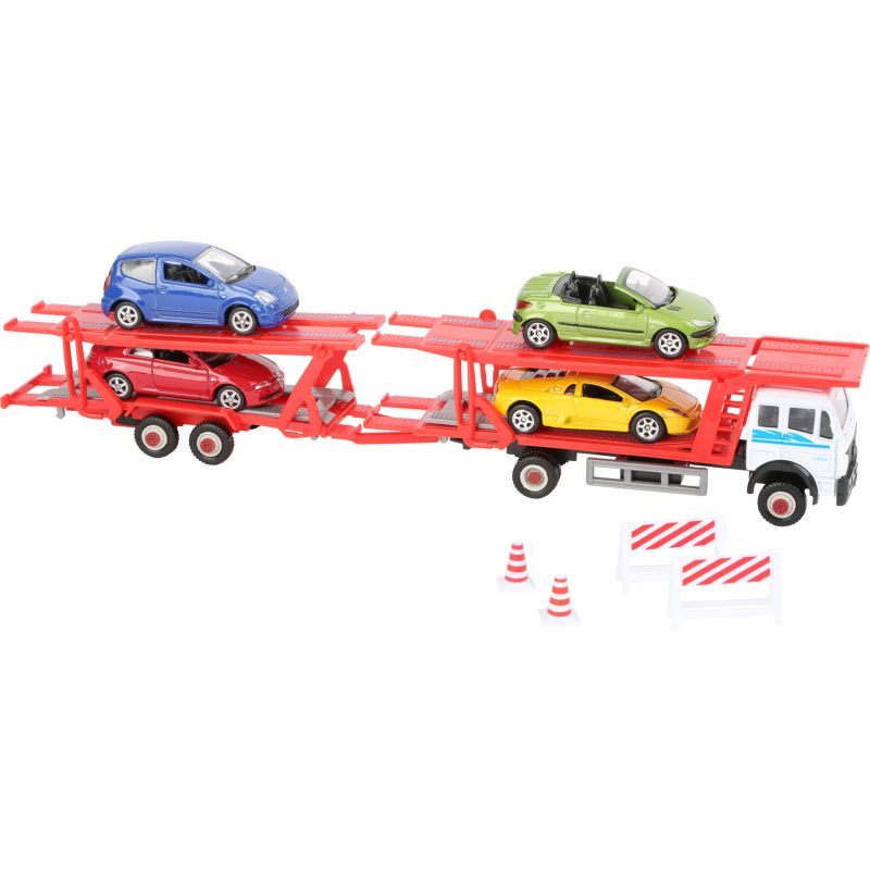 Trailer para coches, incluye 4 coches