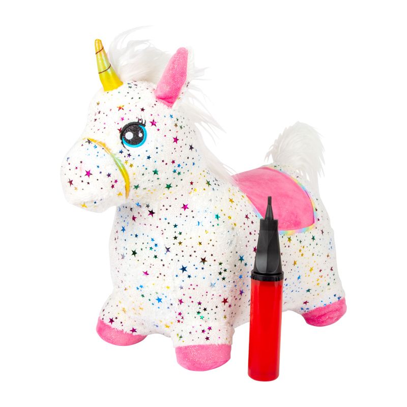Unicornio Hinchable saltarín de peluche - imagen 7