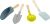 Set palas de mano compactas 