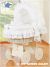 Cuna Moisés de Mimbre con Capota – Modelo Little Angel en Blanco - imagen 2