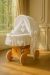 Capazo de Mimbre Natural con Dosel Amelie + Ropa de Cama Blanca – MY SWEET BABY