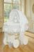 Capazo de Mimbre Blanco con Ruedas y Dosel Amelie + Ropa de Cama – MY SWEET BABY