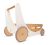 Andador-carrito de madera Kinderfeets en blanco para primeros pasos