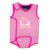 Bañador de neopreno fucsia para bebés de 12-18 meses, ideal para natación y días de playa.