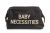 Bolsa Neceser Baby Necessities Negra Letras Doradas  , Childhome