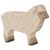 Figura de madera Borrego parado Holztiger - imagen 2