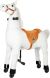 Caballo para montar con ruedas Blanco 