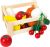 Caja de frutas y verduras Mercado semanal , Juguete de madera