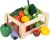 Caja de verduras y frutas de madera , 11 piezas